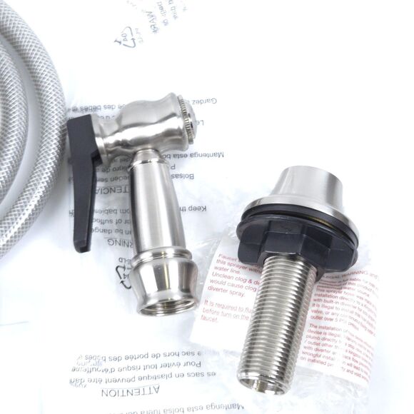 Kingston Brass Gourmetier KBSPR38 Kitchen Faucet Sprayer Brushed Nickel - Picture 3 of 4